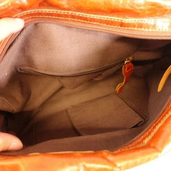 VERA PELLE Bag Brown Real Leather Shoulder Hobo Boho Large Italian Genuine Italy - Picture 11 of 15